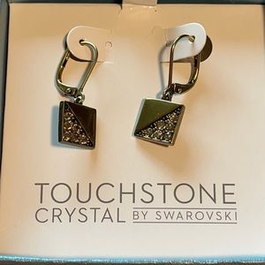 Bronze Touchstone Crystal by Swarovski Earrings